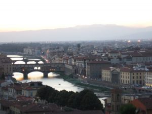Predveče, Ponte Vekjo, Firenca - foto: AG