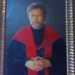 Dr Velimir Abramovic - portret u ulju