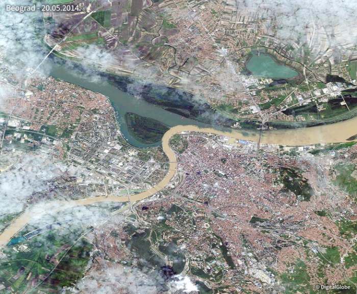 Pliva patka preko Save nosi pismo ... Ušće Save u Dunav