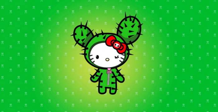 Kaktusiranje ili čekanje dok stojim u redu kao kaktus - Tokidoki-Hello-Kitty