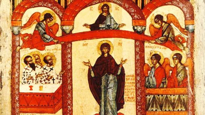 Akatist Pokrov Presvete Bogorodice ikona