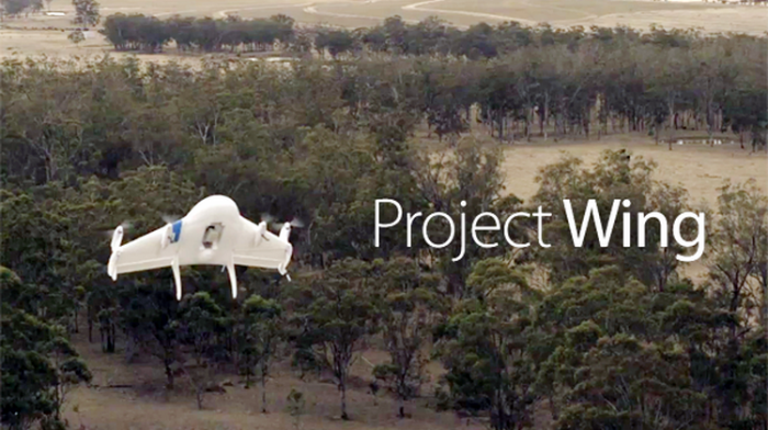 Google dron i Google X - project Wing