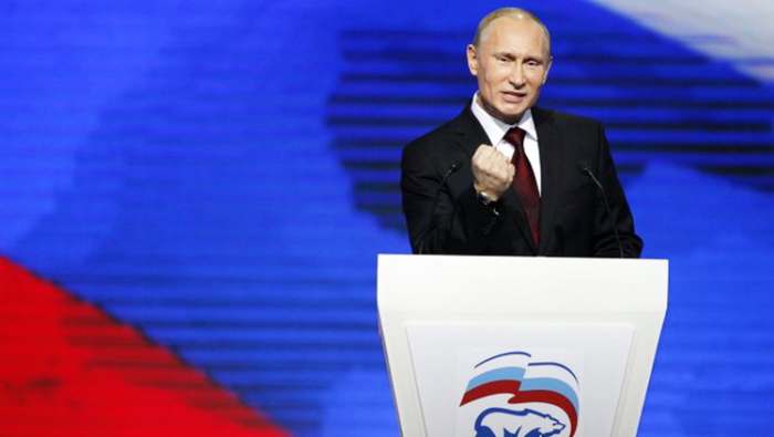 Nova Rusija je nastala pod Putinom - Vladimir Putin na govornici