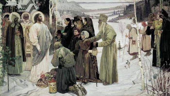 Život po Jevandjelju i Božijoj zapovesti -slika Sveta Rusija - Mihail Nesterov
