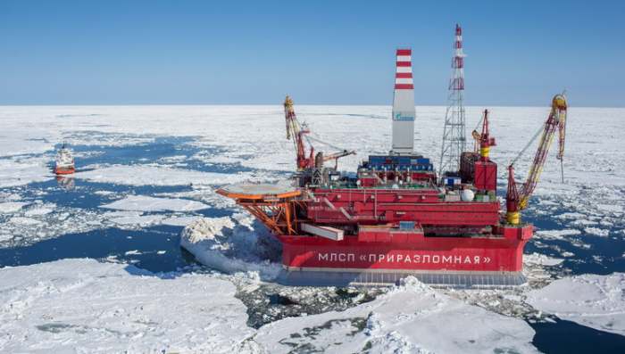 Gazprom naftna platforma na Artiku - Bankrot Rusije zbog cene nafte