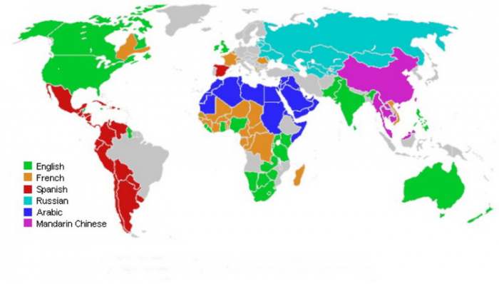 Mapa svetskih jezika
