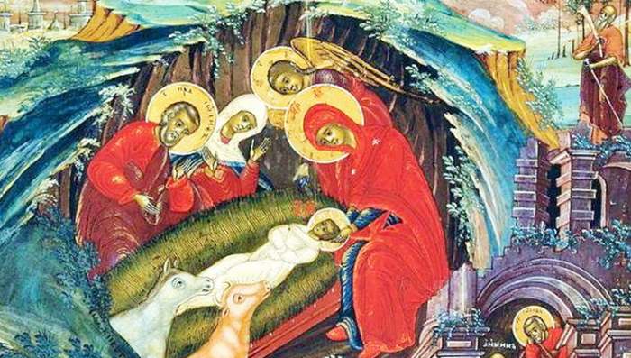 Ruska ikona Rodjenje Gospoda Isusa Hrista