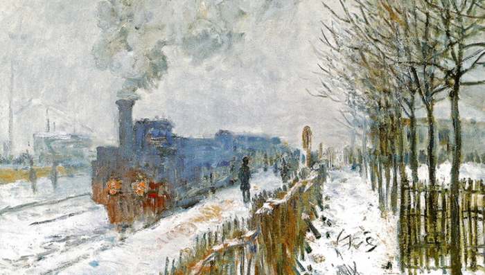 Claude Monet - Le Train Dans La Neige i pesma San za zimu Artur Rembo