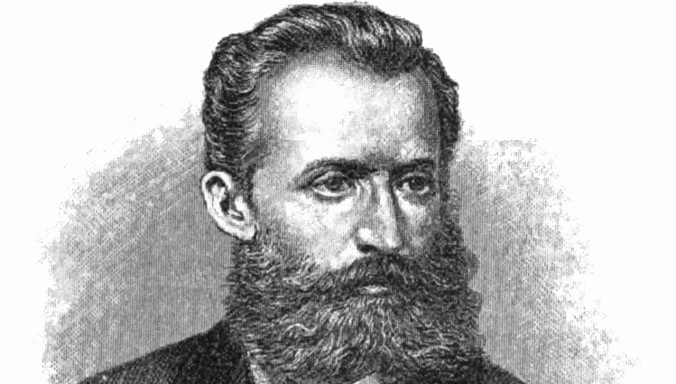 Hrvatski književnik August Šenoa portret i slika iz 1898 godine