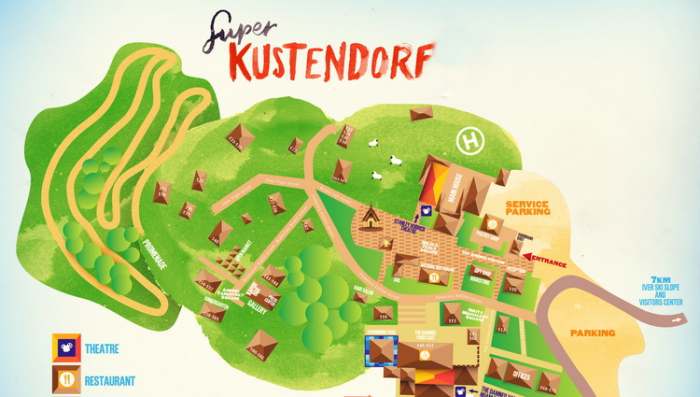 Kustendorf Mećavnik i Kusturica mapa-festivala