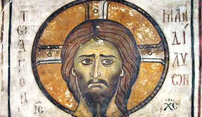 the Holy Mandelion icon the face of jesus Christos