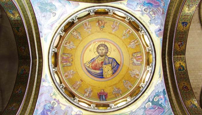 Da li Bog postoji - Gospod Isus Hristos freska u Crkvi Svetog Groba, Jerusalim