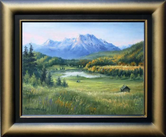 Na planini 42 x 32 cm Kristijan Filipović - talentovani slikar prirode iz Leskovca