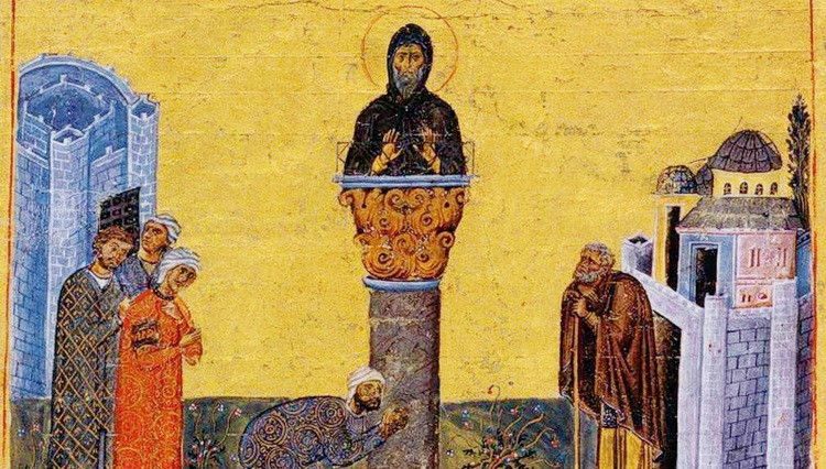 Sveti Simeon Stolpnik žitije svetitelja koji je živeo na stubu 80 godina