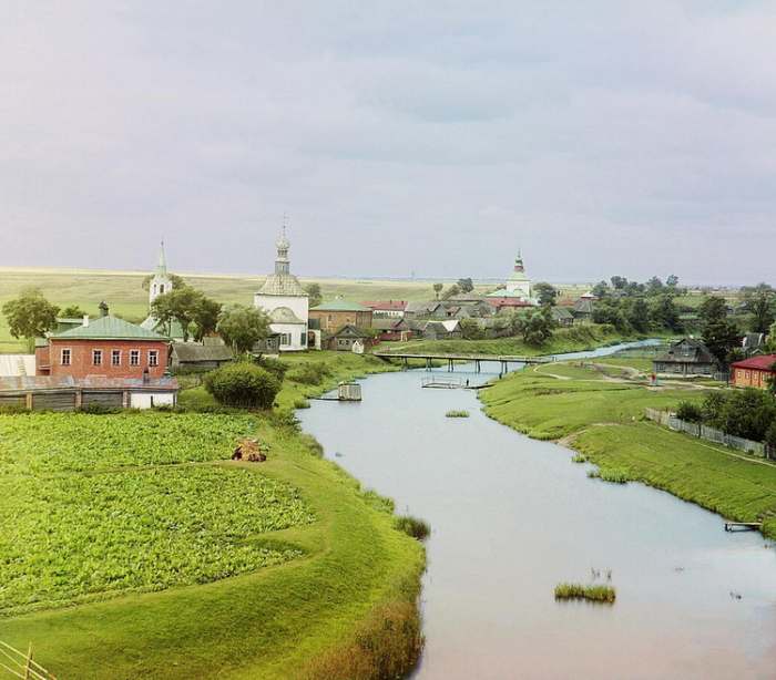 fotografije u boji carske Rusije - Sergej Mihailovič Prokudin Gorski reka Kamenka