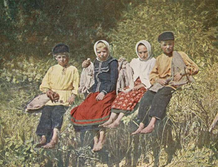 fotografije u boji carske Rusije - Sergej Mihailovič Prokudin Gorski ruska deca
