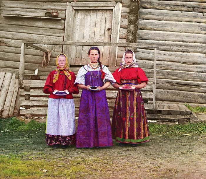 fotografije u boji carske Rusije - Sergej Mihailovič Prokudin Gorski ruske devojke