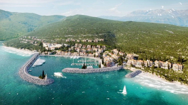 Luštica Bej panorama - novi turistički grad na crnogorskom primorju