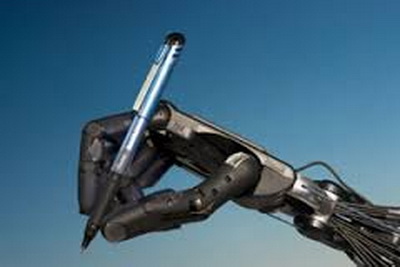 Mehanička književnost kada robot piše roman ruka robota