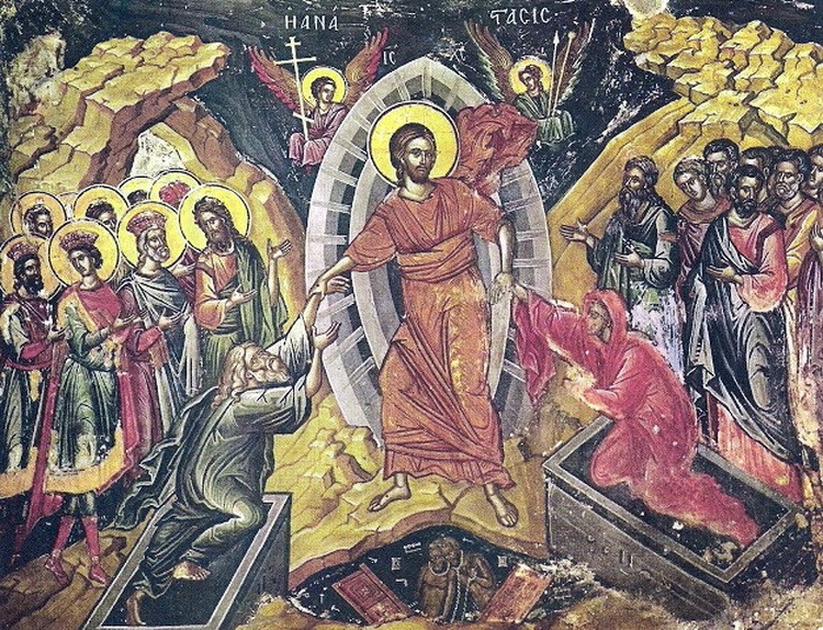 Hristovo Vaskrsenje freska - Hristos Vaskrse