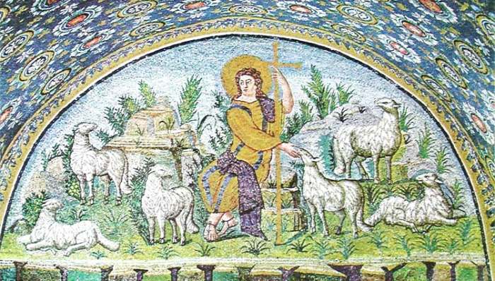 Ko su to nišči duhom po Bibliji - mozaik freska u Raveni