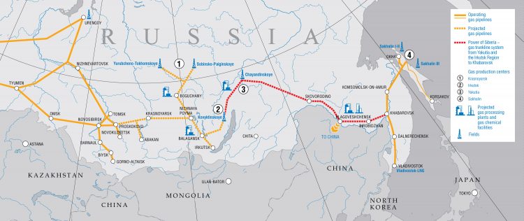 Ruski gas za Kinu - gasovod Snaga Sibira