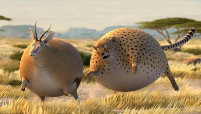 Crtani film Rollin Safari - životinje kao baloni