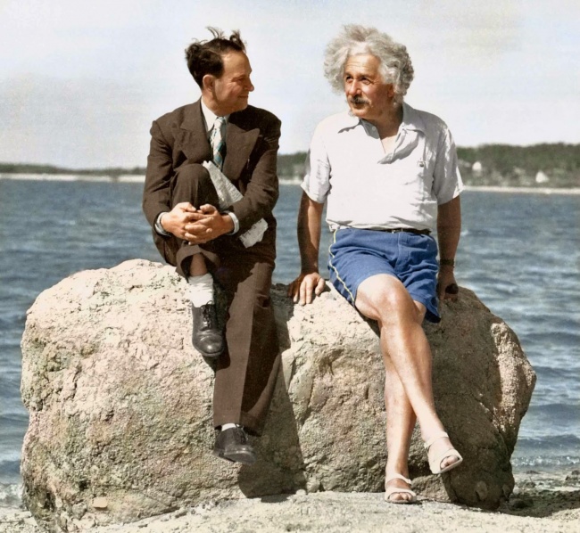 Albert Ajnštajn na plaži 1939 godine
