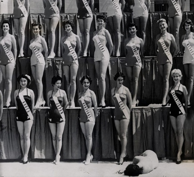 Izbor za Mis sveta 1954 u Americi i mis Novog Zelanda koja je pala u nestvest