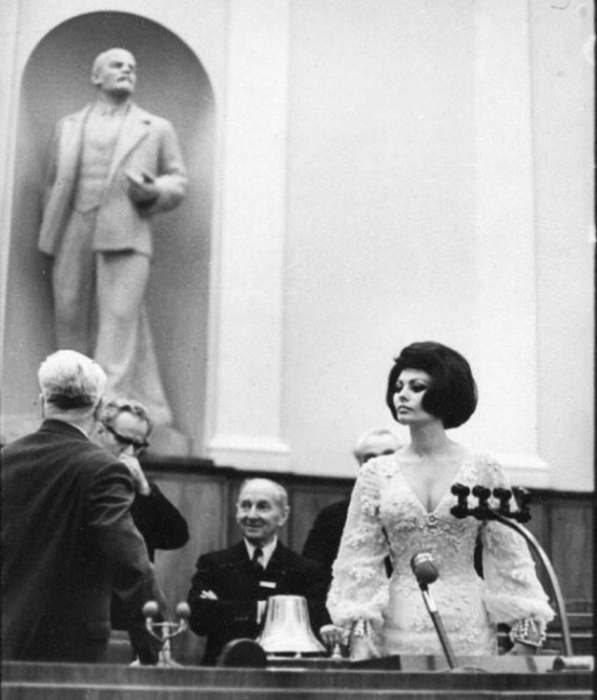 Glumica Sofija Loren u Kremlju 1965 godine
