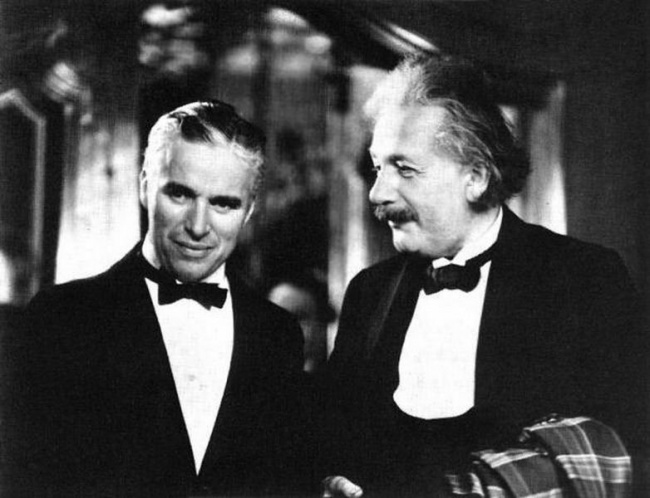 Čarli Čaplin i Albert Ajnštajn