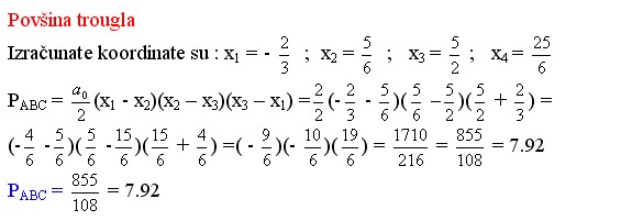 7 Primena koeficijenata jednačine prave