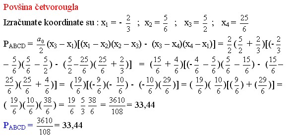 8 Primena koeficijenata jednačine prave