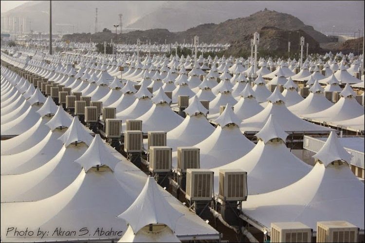 Grad pod šatorima za hodošasnike Meka Saudijska arabija 1