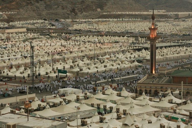Grad pod šatorima za hodošasnike Meka Saudijska arabija 10