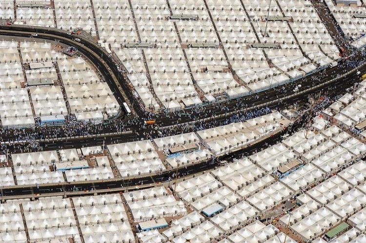 Grad pod šatorima za hodošasnike Meka Saudijska arabija 3