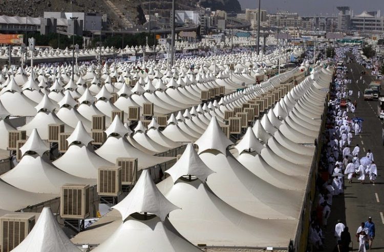 Grad pod šatorima za hodošasnike Meka Saudijska arabija 4