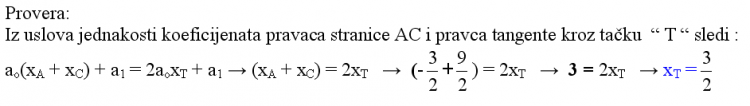Jednačina površine trougla funkcija promenljive X 12