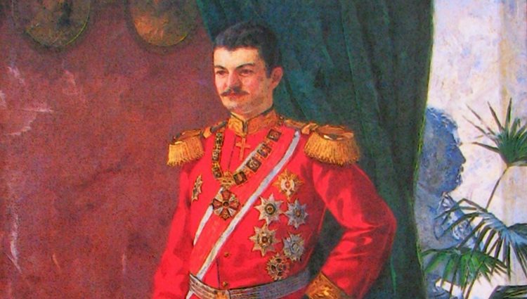 Kralj Aleksandar Obrenović - slikar Marko Murat 1895